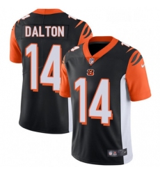 Mens Nike Cincinnati Bengals 14 Andy Dalton Vapor Untouchable Limited Black Team Color NFL Jersey