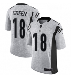 Mens Nike Cincinnati Bengals 18 AJ Green Limited Gray Gridiron II NFL Jersey