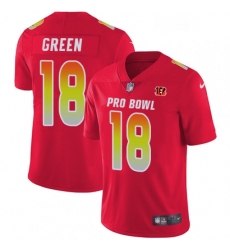 Mens Nike Cincinnati Bengals 18 AJ Green Limited Red 2018 Pro Bowl NFL Jersey