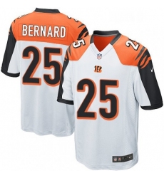 Mens Nike Cincinnati Bengals 25 Giovani Bernard Game White NFL Jersey