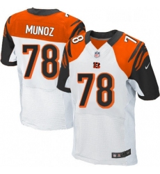 Mens Nike Cincinnati Bengals 78 Anthony Munoz Elite White NFL Jersey