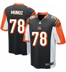Mens Nike Cincinnati Bengals 78 Anthony Munoz Game Black Team Color NFL Jersey