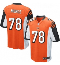 Mens Nike Cincinnati Bengals 78 Anthony Munoz Game Orange Alternate NFL Jersey
