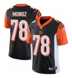 Mens Nike Cincinnati Bengals 78 Anthony Munoz Vapor Untouchable Limited Black Team Color NFL Jersey