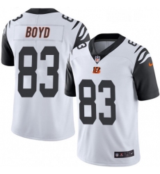 Mens Nike Cincinnati Bengals 83 Tyler Boyd Limited White Rush Vapor Untouchable NFL Jersey
