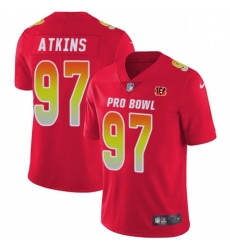 Mens Nike Cincinnati Bengals 97 Geno Atkins Limited Red 2018 Pro Bowl NFL Jersey