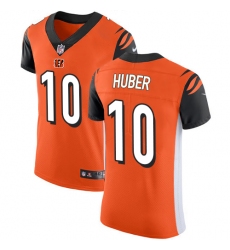 Nike Bengals #10 Kevin Huber Orange Alternate Mens Stitched NFL Vapor Untouchable Elite Jersey