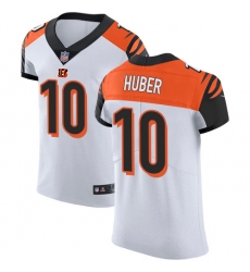 Nike Bengals #10 Kevin Huber White Mens Stitched NFL Vapor Untouchable Elite Jersey