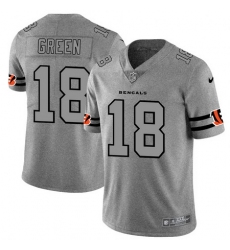 Nike Bengals 18 A J  Green 2019 Gray Gridiron Gray Vapor Untouchable Limited Jersey