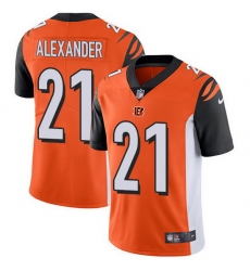 Nike Bengals 21 Mackensie Alexander Orange Alternate Men Stitched NFL Vapor Untouchable Limited Jersey