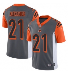 Nike Bengals 21 Mackensie Alexander Silver Men Stitched NFL Limited Inverted Legend Jersey
