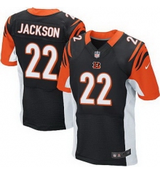 Nike Bengals #22 William Jackson Black Team Color Mens Stitched NFL Elite Jersey