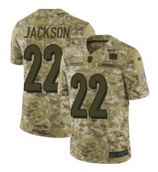 Nike Bengals #22 William Jackson Camo Mens Stitched NFL Limited 2018 Salute To Service Jersey