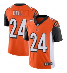 Nike Bengals 24 Vonn Bell Orange Alternate Men Stitched NFL Vapor Untouchable Limited Jersey