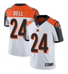Nike Bengals 24 Vonn Bell White Men Stitched NFL Vapor Untouchable Limited Jersey