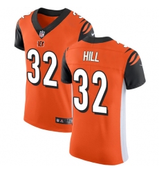 Nike Bengals #32 Jeremy Hill Orange Alternate Mens Stitched NFL Vapor Untouchable Elite Jersey