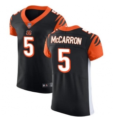 Nike Bengals #5 AJ McCarron Black Team Color Mens Stitched NFL Vapor Untouchable Elite Jersey