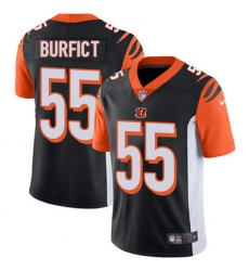Nike Bengals #55 Vontaze Burfict Black Team Color Mens Stitched NFL Vapor Untouchable Limited Jersey
