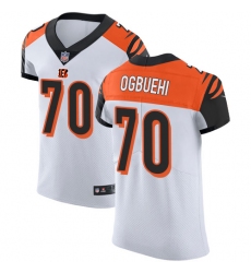 Nike Bengals #70 Cedric Ogbuehi White Mens Stitched NFL Vapor Untouchable Elite Jersey
