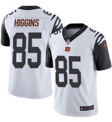 Nike Bengals 85 Tee Higgins White Men Stitched NFL Limited Rush Jersey