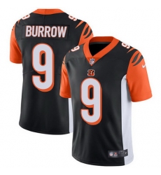 Nike Bengals 9 Joe Burrow Black Team Color Men Stitched NFL Vapor Untouchable Limited Jersey