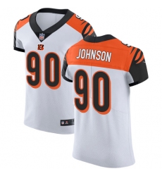 Nike Bengals #90 Michael Johnson White Mens Stitched NFL Vapor Untouchable Elite Jersey