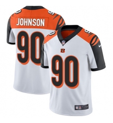 Nike Bengals #90 Michael Johnson White Mens Stitched NFL Vapor Untouchable Limited Jersey