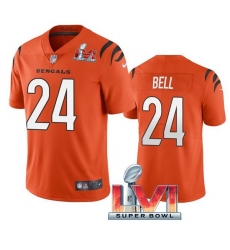 Nike Cincinati Bengals 24 Vonn Bell Orange 2022 Super Bowl LVI Vapor Limited Jersey