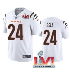 Nike Cincinati Bengals 24 Vonn Bell White 2022 Super Bowl LVI Vapor Limited Jersey