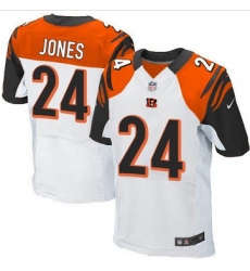 Nike Cincinnati Bengals #24 Adam Jones White Mens Stitched NFL Elite Jersey