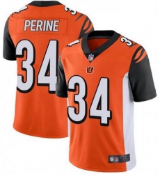 Nike Cincinnati Bengals 34 Samaje Perine Orange Vapor Untouchable Limited Jersey