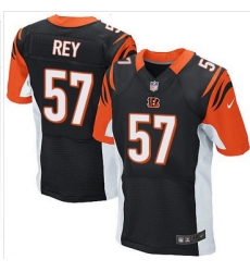 Nike Cincinnati Bengals #57 Vincent Rey Black Team Color Mens Stitched NFL Elite Jersey