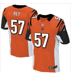 Nike Cincinnati Bengals #57 Vincent Rey Orange Alternate Mens Stitched NFL Elite Jersey