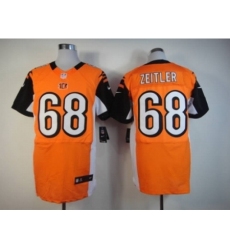 Nike Cincinnati Bengals 68 Kevin Zeitler orange Elite NFL Jersey