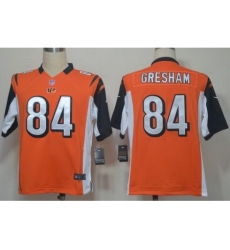 Nike Cincinnati Bengals 84 Jermaine Gresham Orange Game NFL Jersey