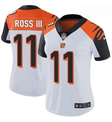Bengals #11 John Ross III White Women Stitched Football Vapor Untouchable Limited Jersey