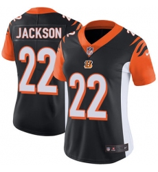 Nike Bengals #22 William Jackson Black Team Color Womens Stitched NFL Vapor Untouchable Limited Jersey