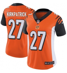 Nike Bengals #27 Dre Kirkpatrick Orange Alternate Womens Stitched NFL Vapor Untouchable Limited Jersey