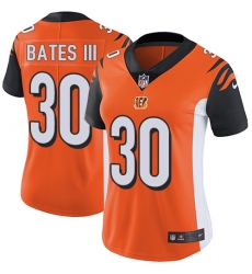 Nike Bengals #30 Jessie Bates III Orange Alternate Womens Stitched NFL Vapor Untouchable Limited Jersey