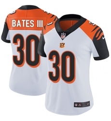 Nike Bengals #30 Jessie Bates III White Womens Stitched NFL Vapor Untouchable Limited Jersey
