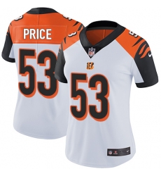 Nike Bengals #53 Billy Price White Womens Stitched NFL Vapor Untouchable Limited Jersey