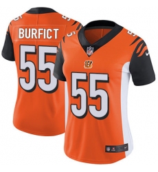 Nike Bengals #55 Vontaze Burfict Orange Alternate Womens Stitched NFL Vapor Untouchable Limited Jersey