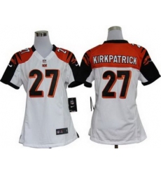 Women Nike Cincinnati Bengals 27# Dre Kirkpatrick White Nike NFL Jerseys