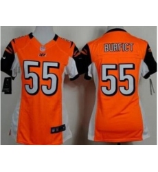 Women's Nike Cincinnati Bengals #55 Vontaze Burfict Orange Alternate Stitched NFL Jersey