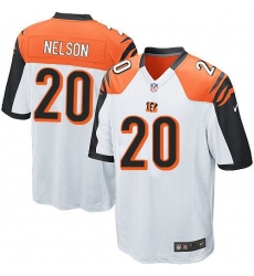 Nike Bengals #20 Reggie Nelson White Youth Stitched NFL Elite Jersey