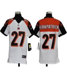 Nike Bengals #27 Dre Kirkpatrick White Youth Stitched NFL Elite Jersey