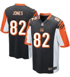 Nike Bengals #82 Marvin Jones Black Team Color Youth Stitched NFL Elite Jersey