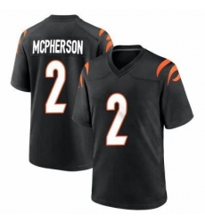 Youth Cincinnati Bengals #2 Evan McPherson 2021 Black Vapor Limited Stitched NFL Jersey