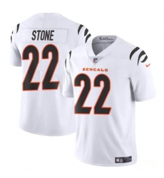 Youth Cincinnati Bengals 22 Geno Stone White Vapor Untouchable Limited Stitched Jersey