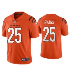 Youth Cincinnati Bengals 25 Chris Evans Orange Vapor Untouchable Limited Stitched Jersey 